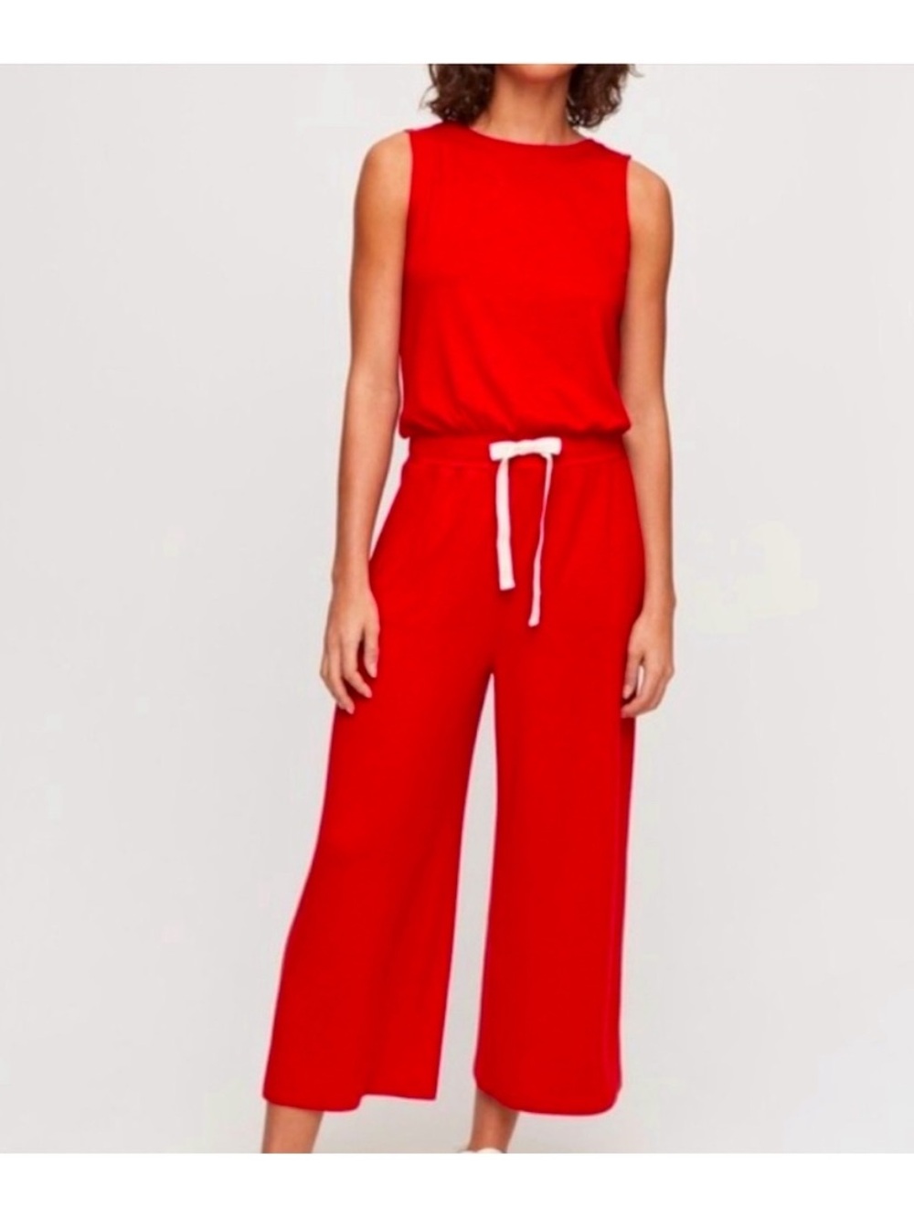 Wilfred Red Sleeveless Jumpsuit